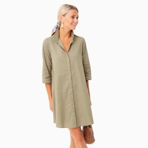 Tuckernuck sage green Charlie Stand Collar Dress